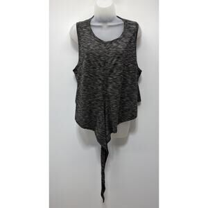 Zyia Active Gray front tie tank Size XXXL Running Yoga Athletic